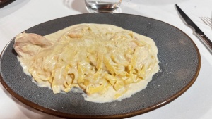 Day 0 ~ Shrimp Fettuccine Alfredo ~ Luna Italiana